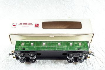 AS 0 - Model treinwagon (1) - Metaalgeverfde wagon met een beschikbaar voor biedingen