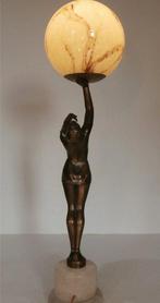 Tafellamp - gematteerd - Elegante vrouwelijke figuur