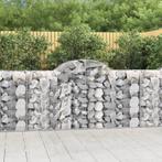vidaXL Schanskorven 14 st gewelfd 200x50x100/120 cm ijzer, 100 cm of meer, Verzenden, Nieuw, Metaal