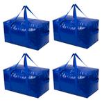 Opbergtassen XL - Blauw - 4 Stuks - 92 Liter - Verhuistassen, Huis en Inrichting, Kasten | Kledingkasten, Verzenden, Nieuw
