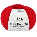 Lang Yarns Merino 150 - 160 felrood - Merinowol Garen, Hobby en Vrije tijd, Breien en Haken, Ophalen of Verzenden, Nieuw