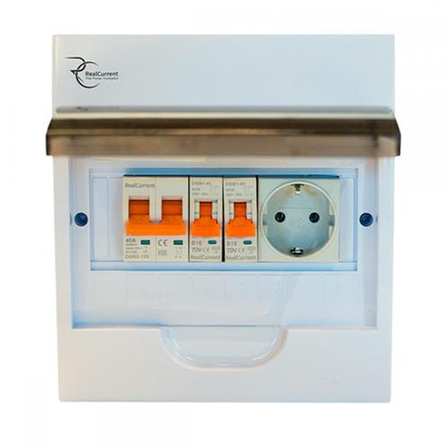 Real Current  PV-Verdeelkast - IA2W1 (Zekeringen en rails), Doe-het-zelf en Verbouw, Zonnepanelen en Toebehoren, Nieuw, Verzenden