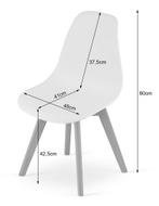 Eetkamerstoelen KITO - set van 4 - polypropyleen zitting..., Ophalen of Verzenden, Nieuw
