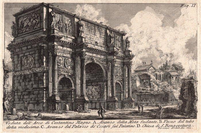 Giovanni Battista Piranesi (1720-1778) - Arco di Costantino, Antiek en Kunst, Antiek | Overige Antiek