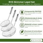 My Green Deal – RVS Skimmer Lepel Set – 3-delig, Verzenden, Nieuw
