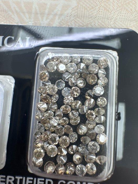 Zonder minimumprijs - 83 pcs Diamant (Natuurlijk gekleurd) -, Sieraden, Tassen en Uiterlijk, Edelstenen