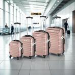 Kofferset Mila 4-delig met bagageweger en bagagelabels - ros, Verzenden, Nieuw