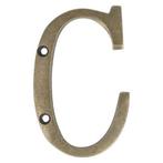 Letter groot C, brons antiek, Huis en Inrichting, Woonaccessoires | Overige, Ophalen of Verzenden, Nieuw