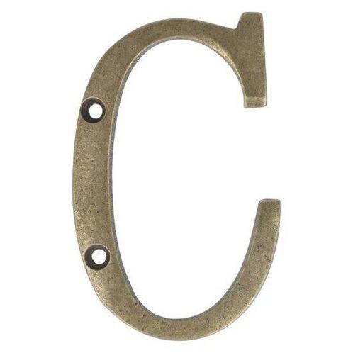 Letter groot C, brons antiek, Huis en Inrichting, Woonaccessoires | Overige, Nieuw, Ophalen of Verzenden