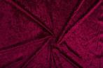 Velours stof – Bordeaux, Hobby en Vrije tijd, Stoffen en Lappen, 120 cm of meer, Ophalen of Verzenden, Polyester, Rood