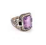 Zonder Minimumprijs - Ring - 9 kt. Geel goud, Zilver, Sieraden, Tassen en Uiterlijk, Ringen, Nieuw