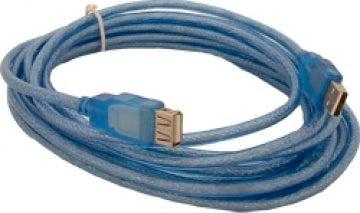 USB 3.0 verlengkabel 5 meter blauw, Muziek en Instrumenten, Kabels en Stekkers, Ophalen of Verzenden