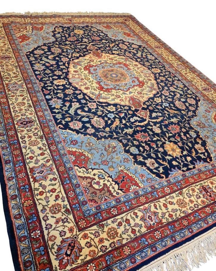 Groot Perzisch Tapijt 350x250 Tabriz wollen vloerkleed iran, Huis en Inrichting, Stoffering | Tapijten en Kleden, 200 cm of meer