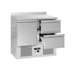 GGM Gastro | Koelwerkbank ECO - 900x700mm - met 1 deur & 2 |, Verzenden, Nieuw in verpakking, RVS Meubilair