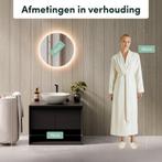 2dekans | Beloura Badkamerspiegel met Verlichting - Ronde, Huis en Inrichting, Woonaccessoires | Spiegels, Ophalen of Verzenden
