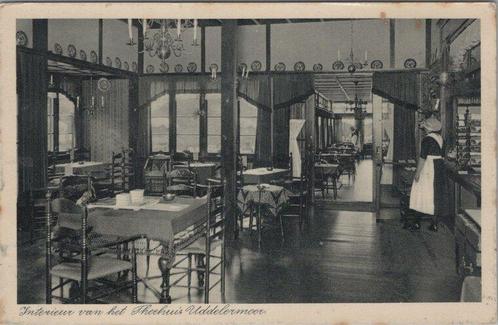 UDDELERMEER - Interieur van het Theehuis Uddelermeer, Verzamelen, Ansichtkaarten | Nederland, Verzenden