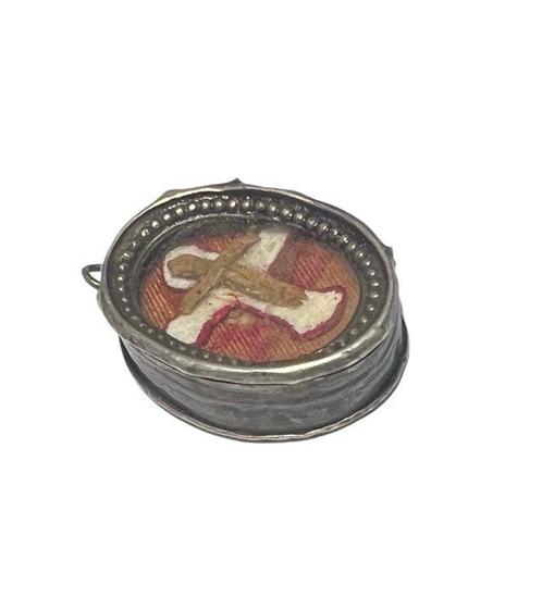 Reliekhouder - Zilver - 1850-1900 - Santa Croce Onze Heer, Antiek en Kunst, Kunst | Niet-Westerse kunst