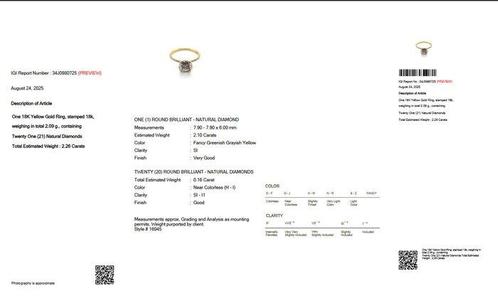 Zonder Minimumprijs - Ring - 18 karaat Geel goud - 2.26ct., Sieraden, Tassen en Uiterlijk, Ringen