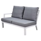 New York hoek loungeset 4 delig aluminium wit, Ophalen of Verzenden, Nieuw, Aluminium