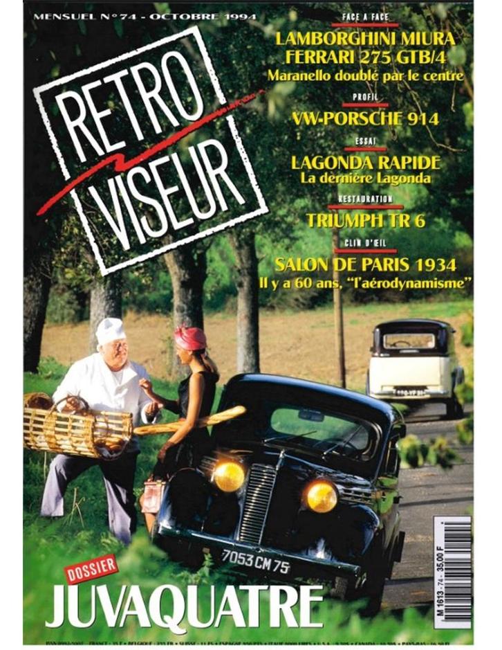 1994 RETROVISEUR MAGAZINE 74 FRANS, Boeken, Auto's | Folders en Tijdschriften