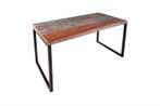Elegant bureau ELEMENTS 118 cm Sheesham Smoke Finish metalen, Huis en Inrichting, Bureaus, Ophalen of Verzenden, Nieuw