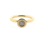 Bron Jewelry gouden Sushi ring met diamant; 0,045 ct., Gebruikt, Overige kleuren, Ophalen of Verzenden, 17 tot 18