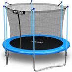 Trampoline - 312 cm - blauw - met ladder en binnenrand ne..., Nieuw, Ophalen of Verzenden