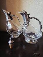 RCR - Karaf (2) - Kristal, Verzilverd - 2 kristallen