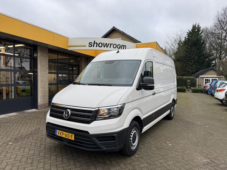 Volkswagen Crafter 30 2.0 TDI L3H3 Airco, Auto's, Bestelauto's, Onderhoudsboekje, Lease, Handgeschakeld, Wit, Volkswagen, Financial lease