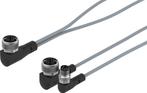 Festo Aansluitkabel 2x Hoekige Stekker M12 3-pins/Hoekige, Verzenden, Nieuw