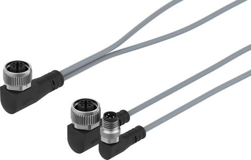 Festo Aansluitkabel 2x Hoekige Stekker M12 3-pins/Hoekige, Doe-het-zelf en Verbouw, Overige Doe-het-zelf en Verbouw, Nieuw, Verzenden