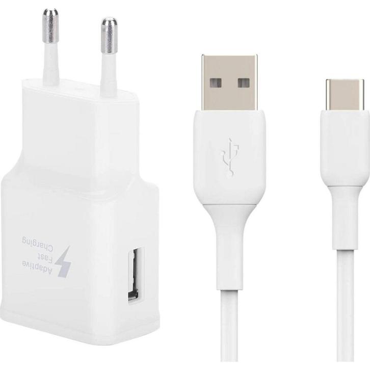 Premium Fast Charger Samsung + Extra Sterke USB-C Kabel - 2, Telecommunicatie, Mobiele telefoons | Telefoon-opladers, Ophalen of Verzenden