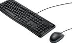 Logitech MK120 - Bedraad Toetsenbord en Muis - Qwerty, Computers en Software, Toetsenborden, Verzenden, Nieuw