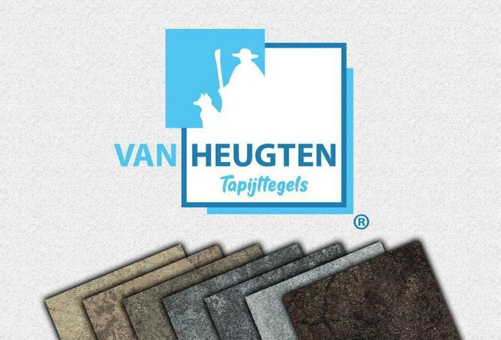 Van Heugten Tapijttegels, Vierkant Superieur., Huis en Inrichting, Stoffering | Vloerbedekking, Wit, Crème, Beige, Bruin, Grijs