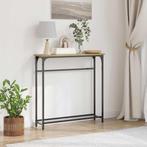 vidaXL Console Tafel artisanaal eikenkleurig 75 x 19.5 x 75, Huis en Inrichting, Tafels | Bijzettafels, Verzenden, Nieuw, 60 cm of meer