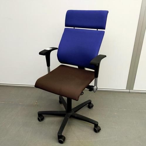 Ahrend 240 bureaustoel Centenial - blauwe/bruine stof, Huis en Inrichting, Bureaustoelen, Ophalen of Verzenden
