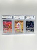 Pokémon - 3 Graded card - MEW EX FULL ART - METAL CARD & MEW, Hobby en Vrije tijd, Verzamelkaartspellen | Pokémon, Nieuw