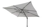 4-Seasons Hacienda Zweefparasol 300x400 cm.  - Mid Grey, Tuin en Terras, Parasols, Verzenden, Nieuw, Zweefparasol, Kantelbaar