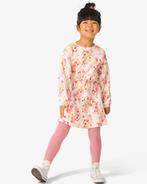 HEMA Kinderjurk rib bloemen ecru, Kinderen en Baby's, Verzenden, Nieuw