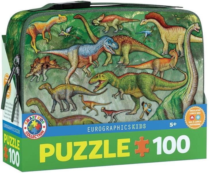 Dinosaur - Lunch Box Puzzel (100 stukjes) | Eurographics -, Kinderen en Baby's, Speelgoed | Kinderpuzzels, Nieuw, Verzenden