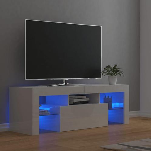 vidaXL Tv-meubel met LED-verlichting 120x35x40 cm hoogglans, Huis en Inrichting, Kasten | Televisiemeubels, 25 tot 50 cm, Nieuw