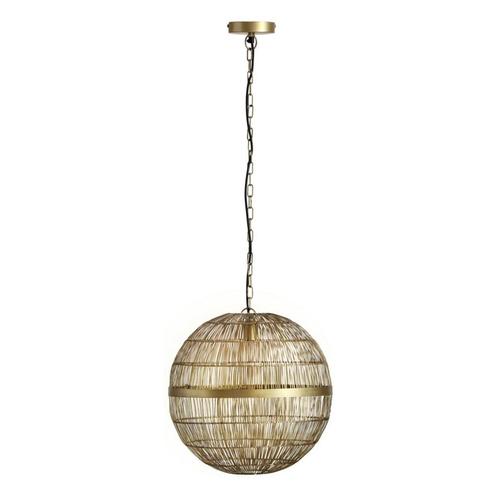 Hanglamp HERMI II 40.0 cm 1-lichts Messing, Huis en Inrichting, Lampen | Hanglampen, 75 cm of meer, Nieuw, Metaal, Ophalen of Verzenden