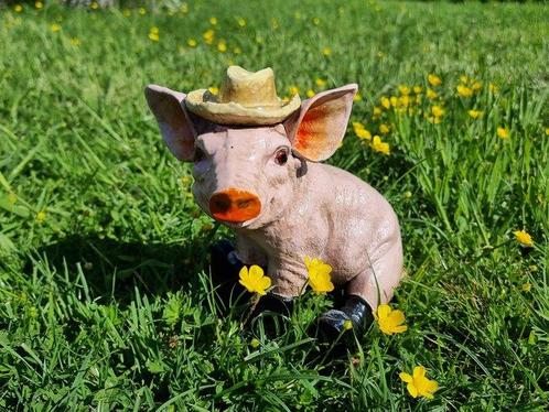 Beeld, Large iron Pig - 22 cm - IJzer - 2025, Antiek en Kunst, Curiosa en Brocante