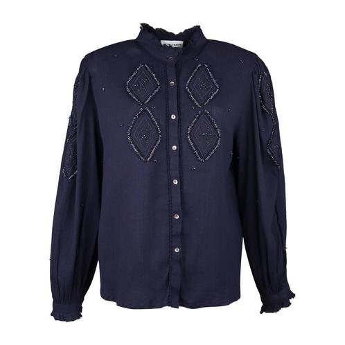 Antik Batik • donkerblauwe blouse Ayo • L, Kleding | Dames, Tops, Blauw, Nieuw, Maat 42/44 (L), Verzenden