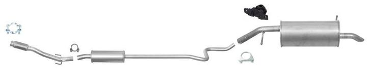 Complete uitlaat Einddemper + Middendemper Peugeot 207, 208, Auto-onderdelen, Uitlaatsystemen, Nieuw, Verzenden