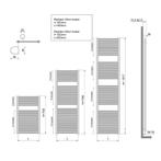 Radiator Wiesbaden Elara 181,7x45 cm Midden-Onder, Doe-het-zelf en Verbouw, Verwarming en Radiatoren, Ophalen of Verzenden, Nieuw