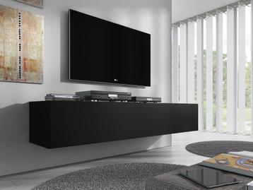 Zwevend TVMeubel Mat zwart/wit 100/160/180/200/320cm hangend beschikbaar voor biedingen