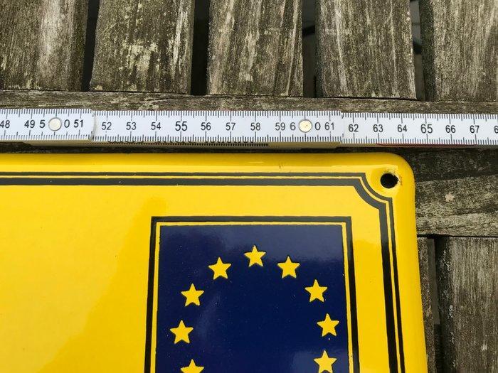 Emaillerie Belge - Straatnaambord Oosterzele - Emaille bord, Antiek en Kunst, Antiek | Wandborden en Tegels