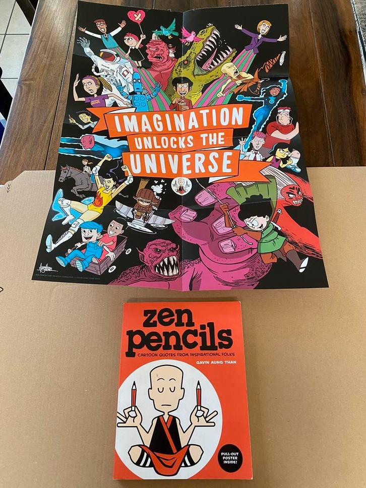 Strips/ Cartoons over Inspirerende Mensen / Uitspraken, Verzamelen, Stripfiguren, Boek of Spel, Zo goed als nieuw, Ophalen of Verzenden