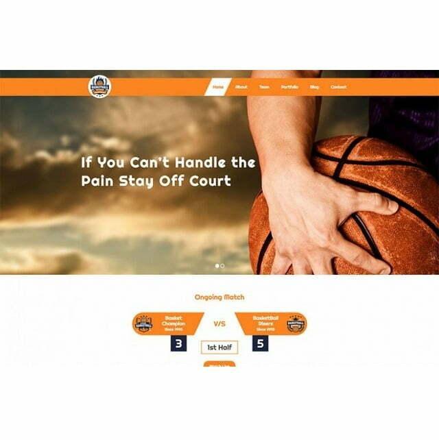 Basketball - HTML Template, Computers en Software, Educatie- en Cursussoftware